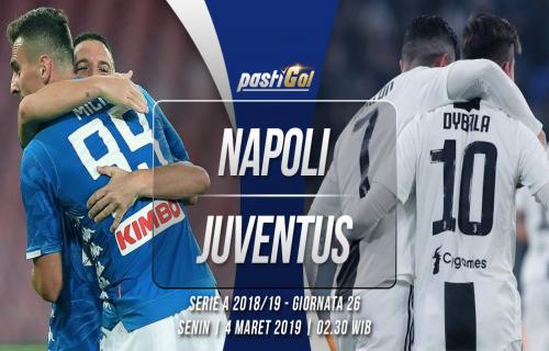 Prediksi Pertandingan Napoli vs Juventus  Senin 4 Maret 2019