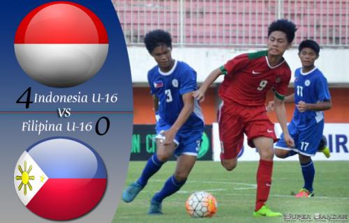 Hasil Laga Pertandingan Antara Filipina U-16 versus Indonesia U-16